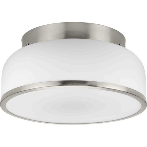 Parkhurst 2 Light 11.25 inch Brushed Nickel Flush Mount Ceiling Light