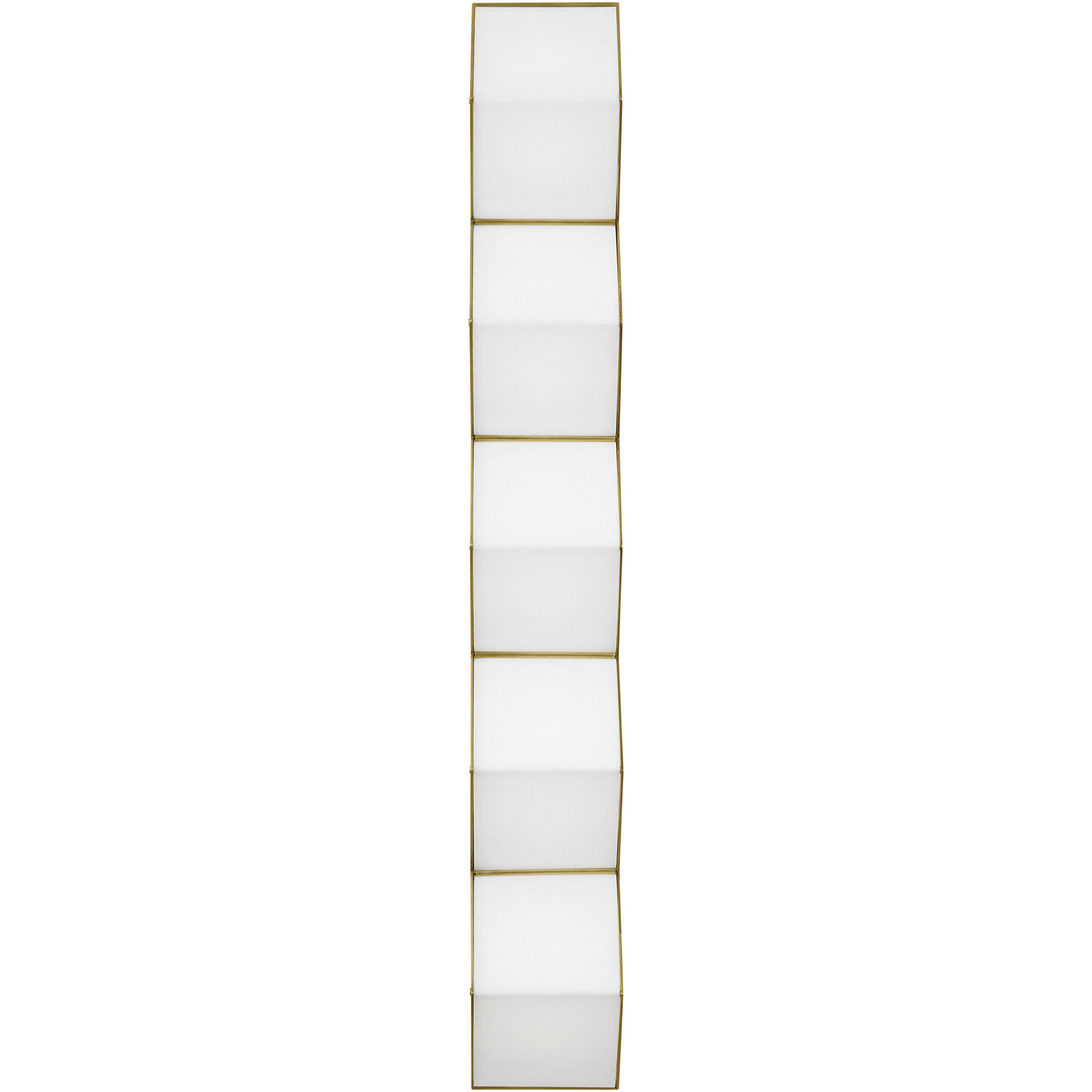 Clodagh Zig Zag Wall Sconce Wall Light in Natural Brass