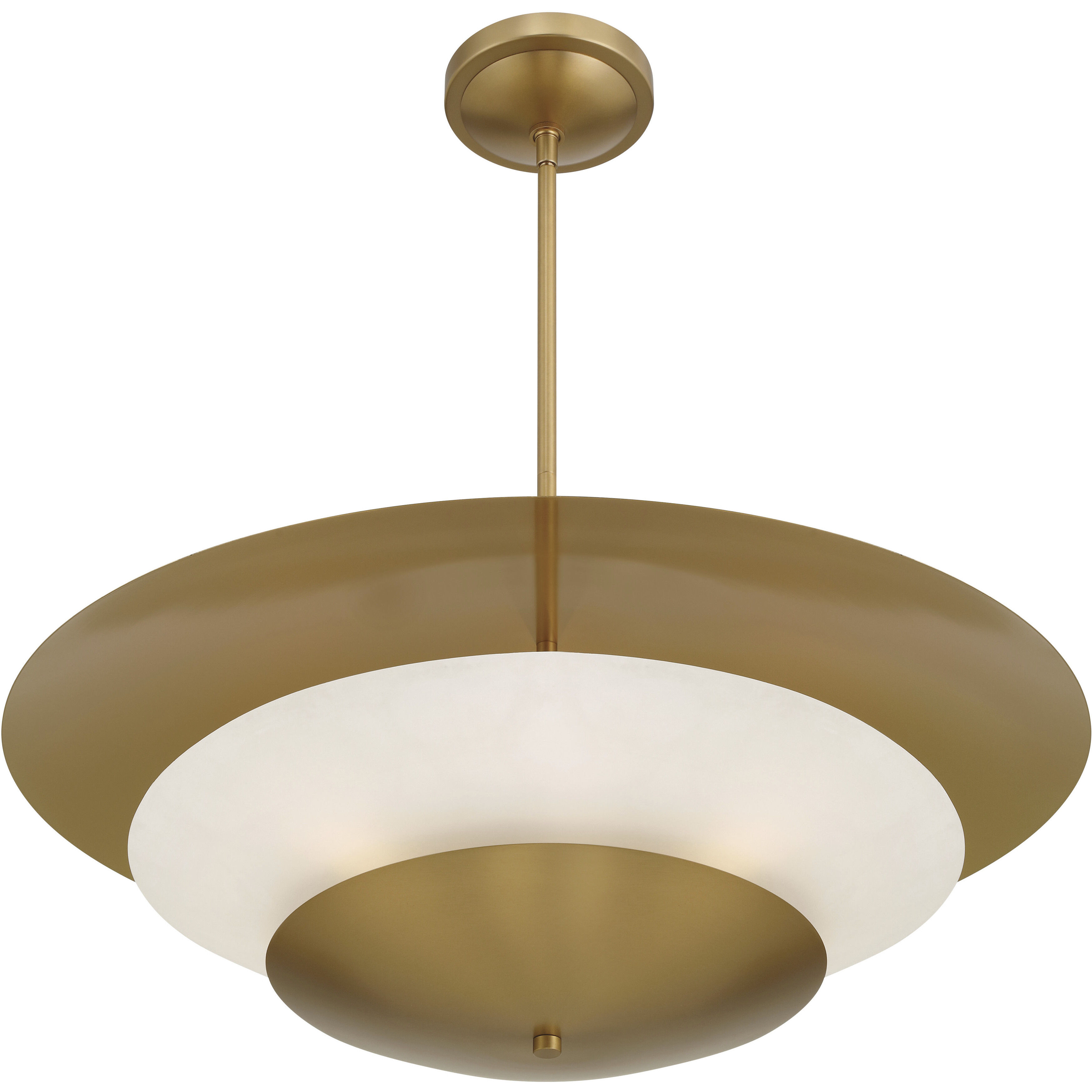 Solara 5 Light 31.5 inch Legacy Brass Pendant Ceiling Light
