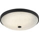 Bella 1 Light 16.5 inch Matte Black Flush Mount Ceiling Light