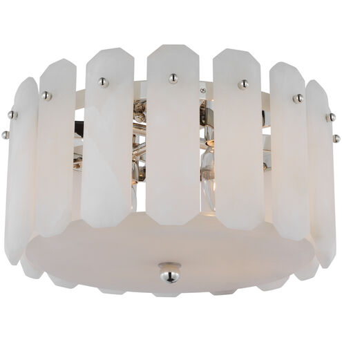 AERIN Bonnington 4 Light 14.25 inch Polished Nickel Flush Mount Ceiling Light, Small