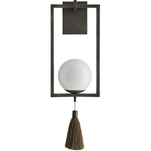 Trapeze Sconce Wall Light in Aged Bronze