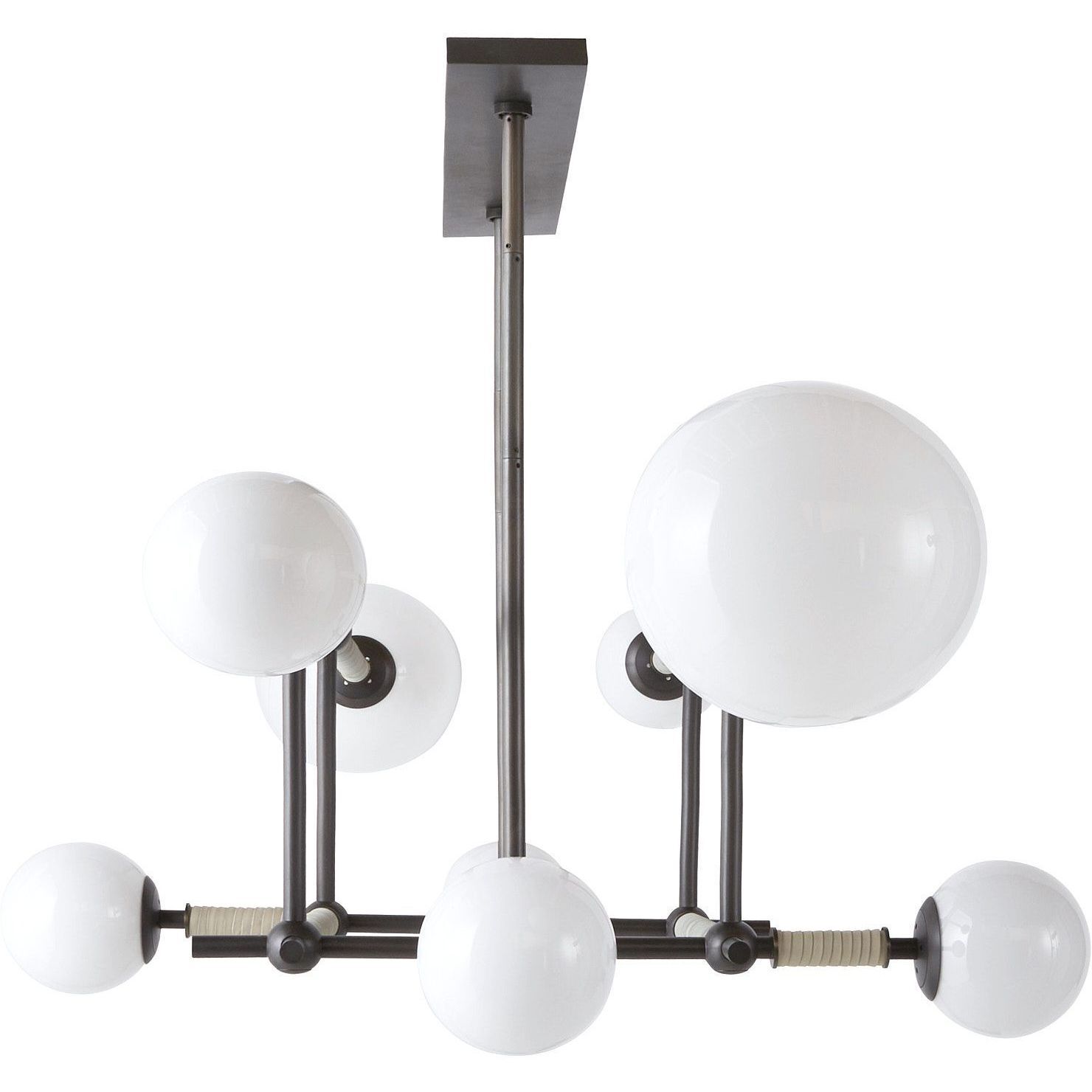 Erica 8 Light 58 inch English Bronze Linear Chandelier Ceiling Light