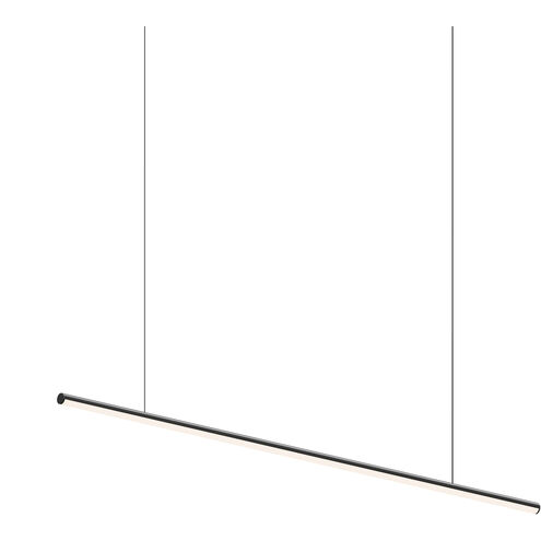 Fino LED 48 inch Satin Black Linear Pendant Ceiling Light in 3500K