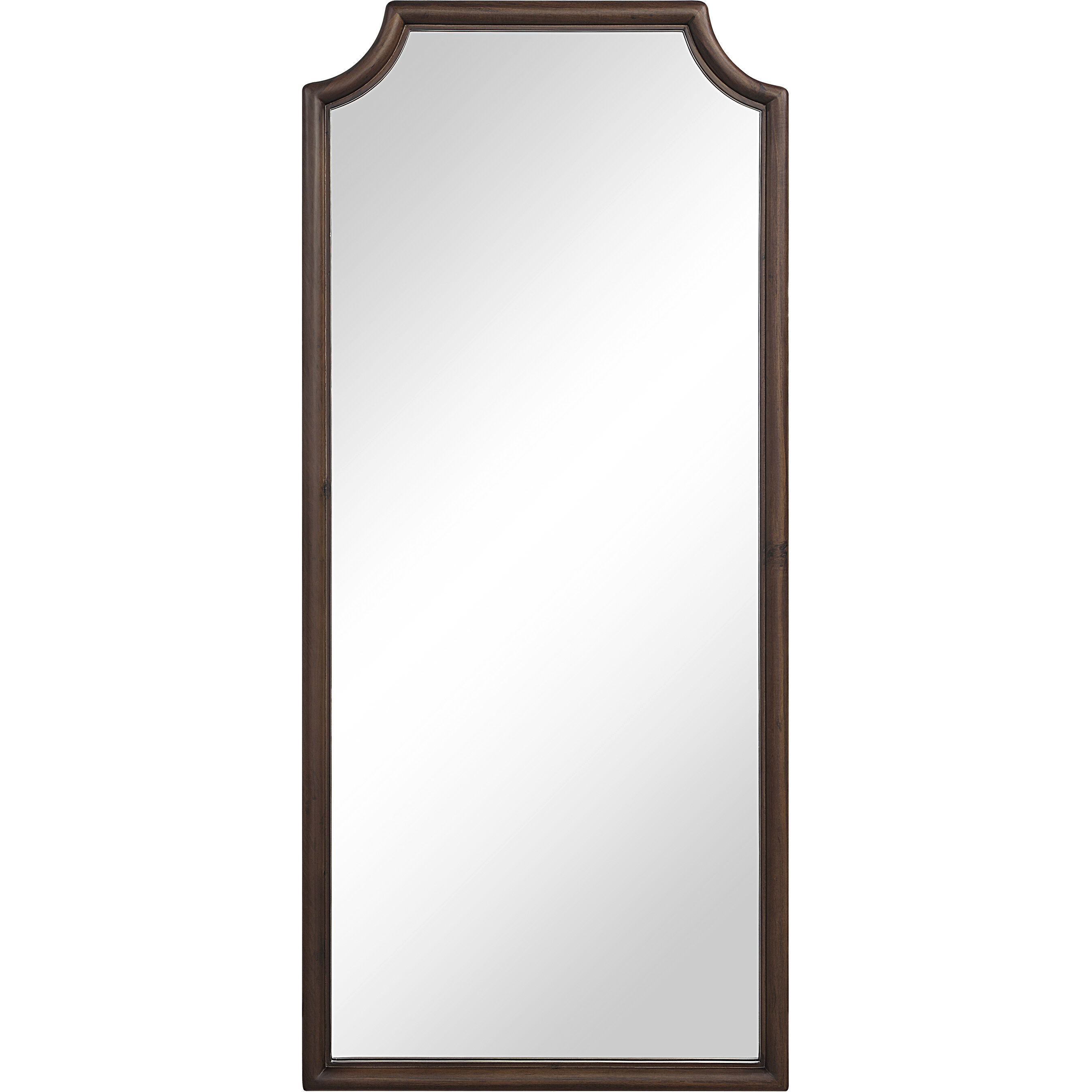 Otara 68 X 30 inch Walnut Wall Mirror