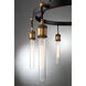 Campbell 10 Light 28 inch Vintage Black with Warm Brass Chandelier Ceiling Light