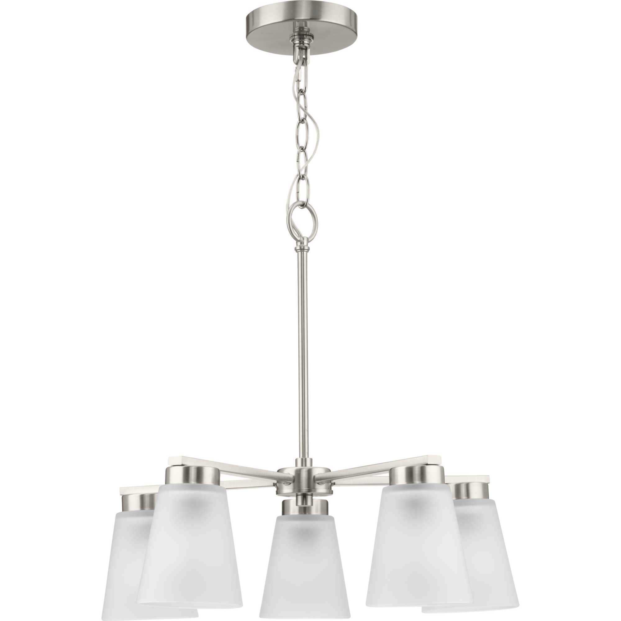 Tanner 5 Light 20.5 inch Brushed Nickel Chandelier Ceiling Light