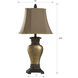 Signature 30 inch 60 watt Brown and Bronze Table Lamp Portable Light