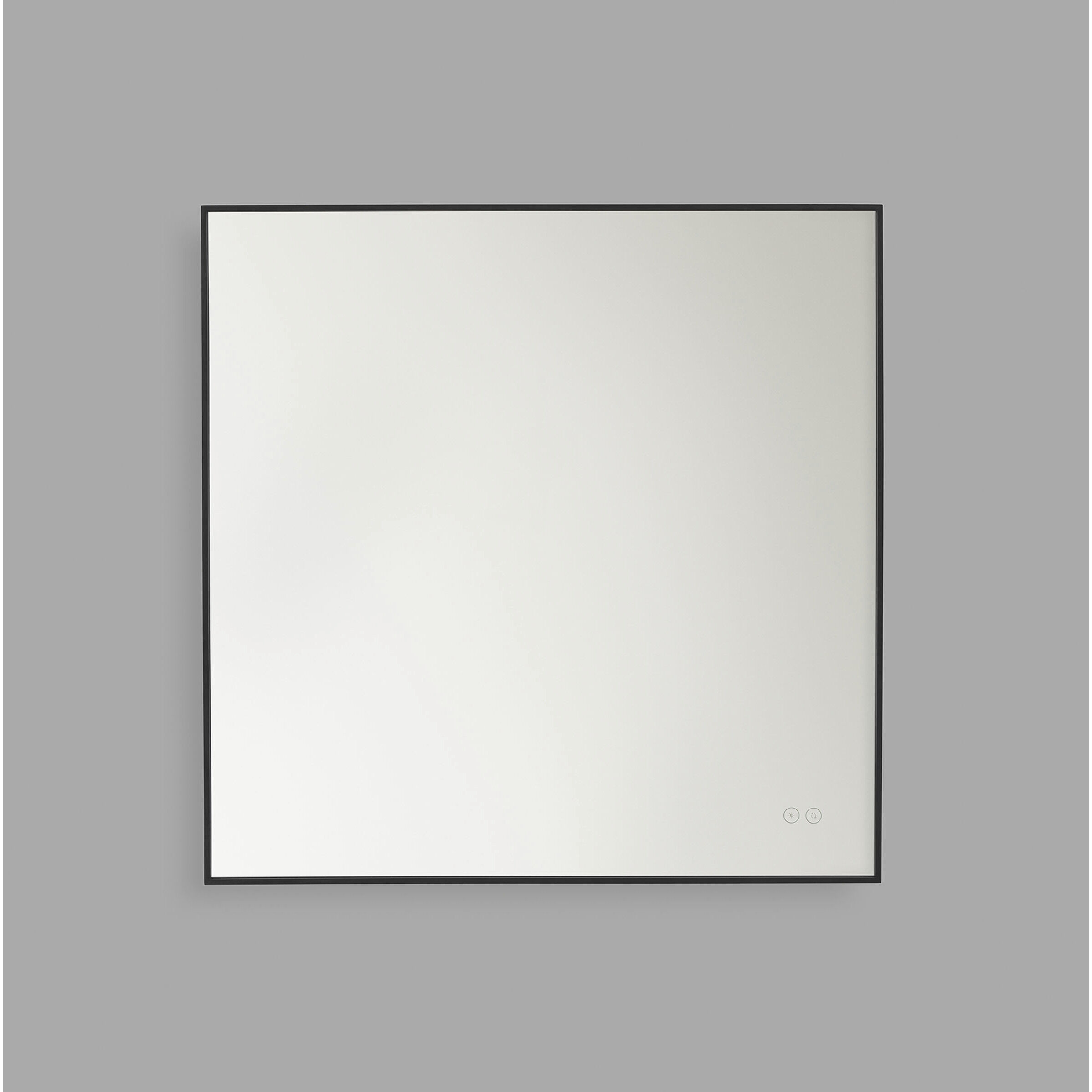 Cadre 30 X 30 inch Midnight Black Backlit Wall Mirror