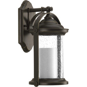 Holly LED 14 inch Antique Bronze Outdoor Wall Lantern, Small, Design Series