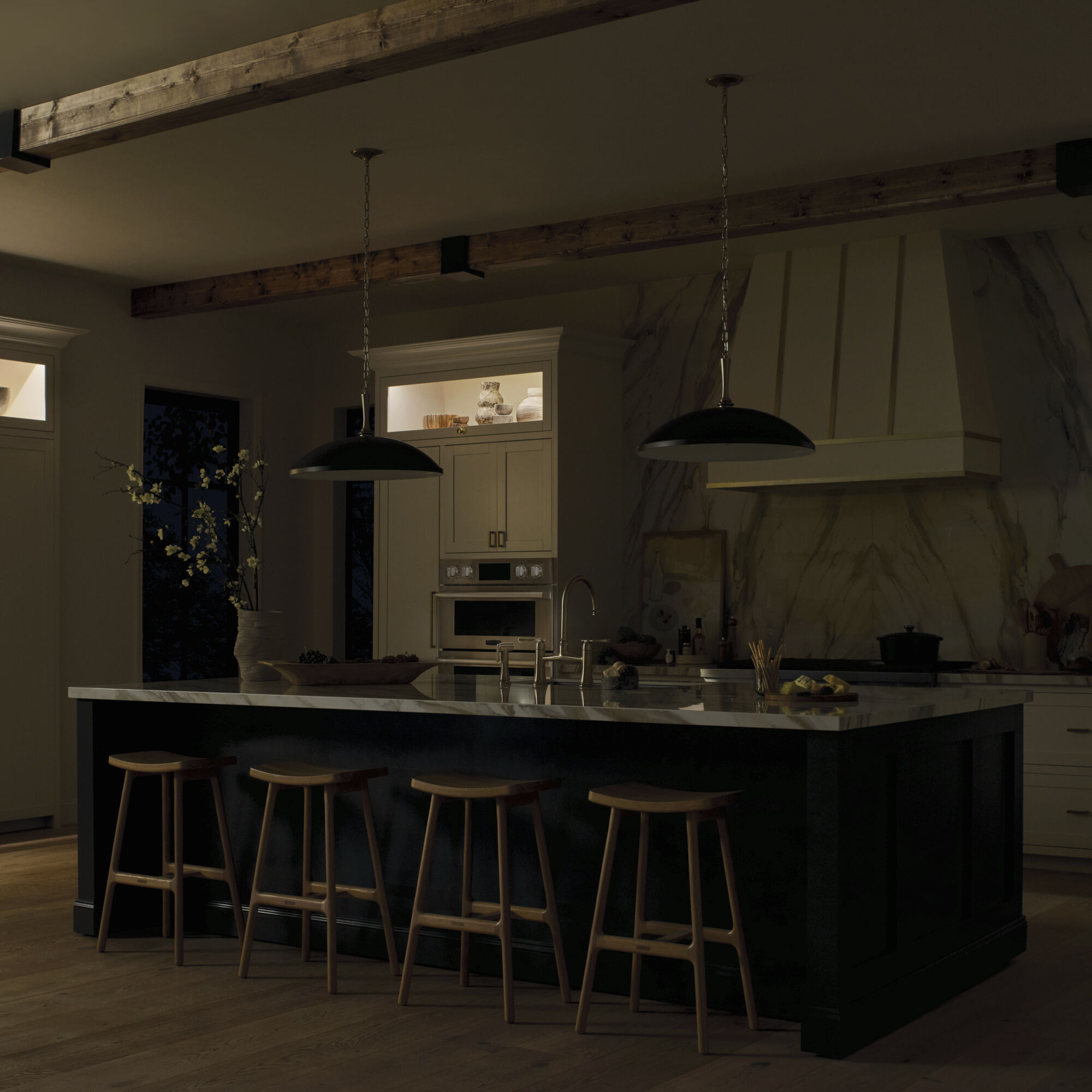 Delarosa 1 Light Black Pendant Ceiling Light