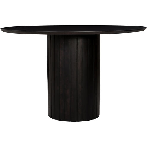 Povera 48 X 48 inch Black Dining Table, Round
