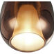 Dusk 1 Light 9.84 inch Black Pendant Ceiling Light in Espresso Copper