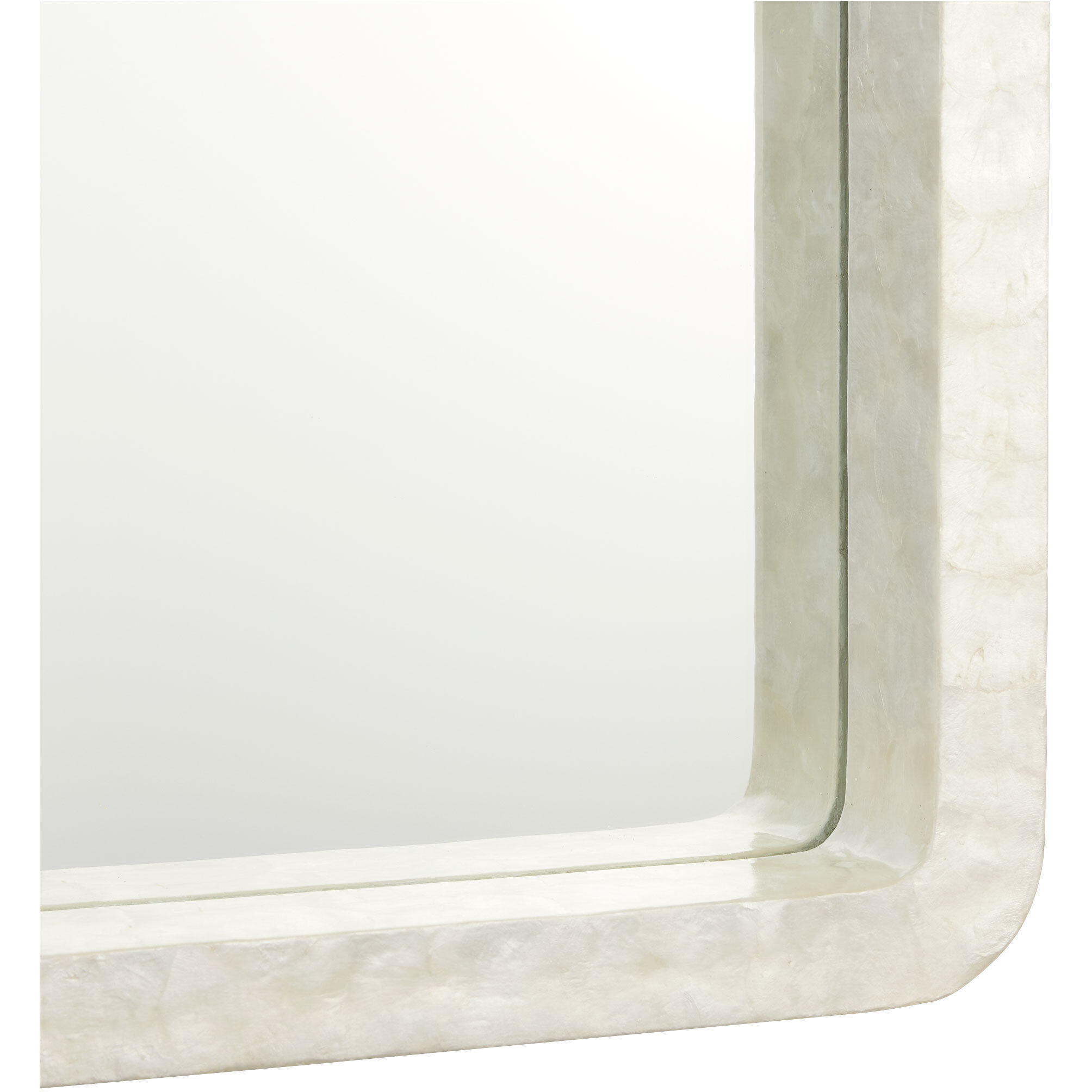 Triton 54 X 38 inch White Mirror