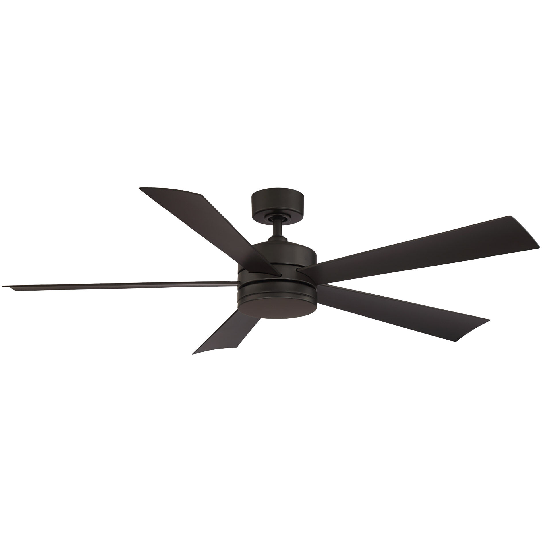 Wynd 60 inch Bronze Downrod Ceiling Fan in 3000K, Smart Ceiling Fan