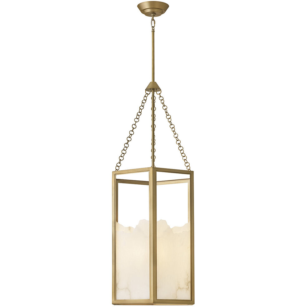 Veleta 4 Light 22 inch Lacquered Brass Chandelier Ceiling Light, Single Tier