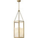 Veleta 4 Light 22 inch Lacquered Brass Chandelier Ceiling Light, Single Tier