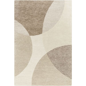 Isabel 90 X 60 inch Pearl/Ash/Sage/Slate Grey Taupe Handmade Rug in 5 x 7.5