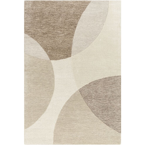 Isabel 90 X 60 inch Pearl/Ash/Sage/Slate Grey Taupe Handmade Rug in 5 x 7.5