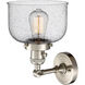 Franklin Restoration Large Bell LED 8 inch Brushed Satin Nickel Sconce Wall Light, Franklin Restoration