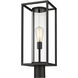 Dunbroch 1 Light 21.75 inch Black Outdoor Post Mount Fixture