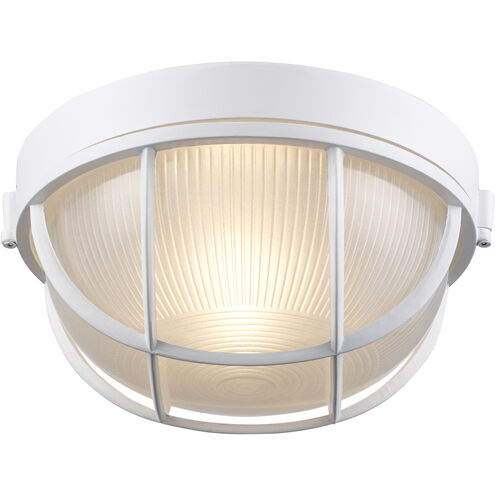 Aria 1 Light 10 inch White Outdoor Bulkhead