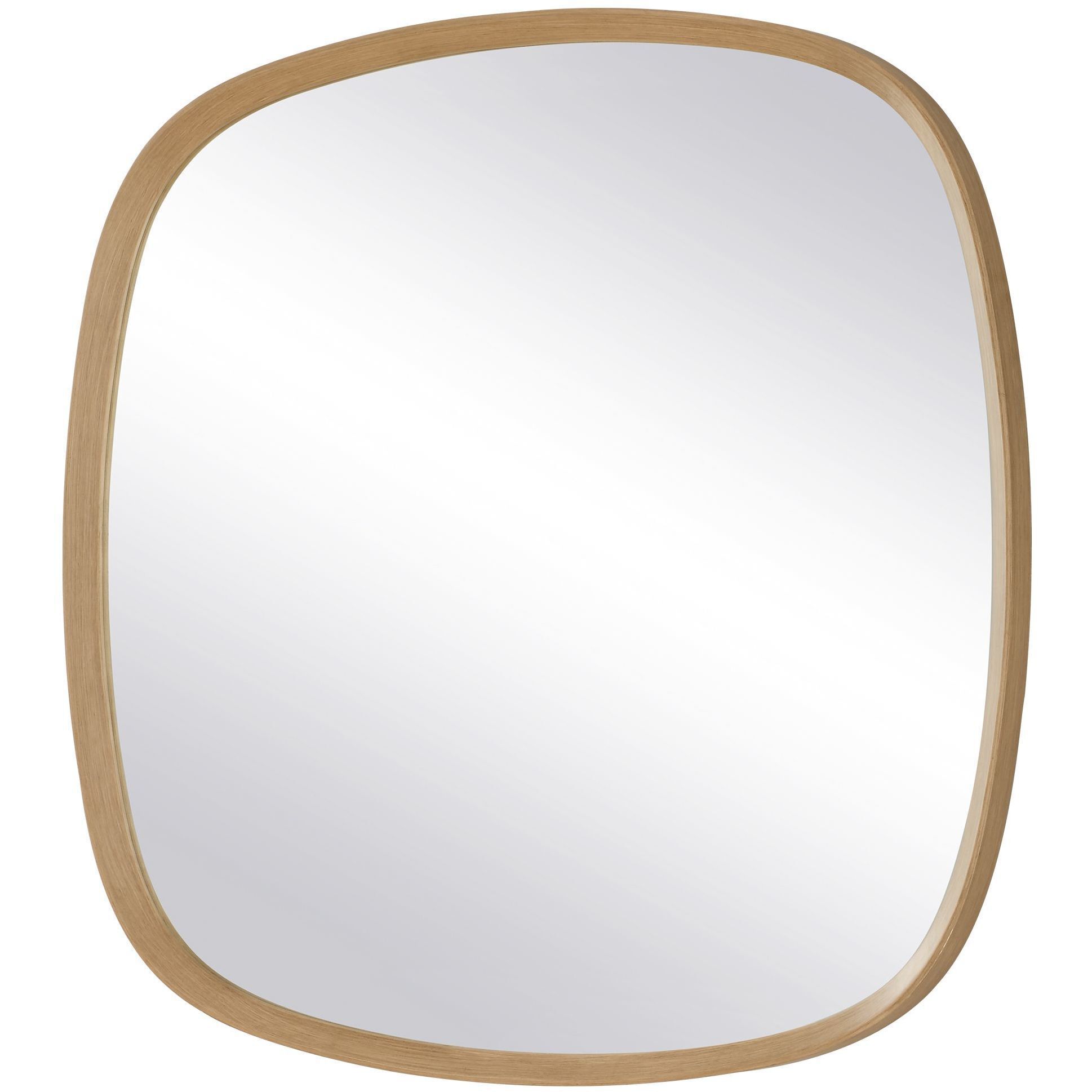Novell 41.88 X 41.88 inch Wood Effect and Natural Mirror