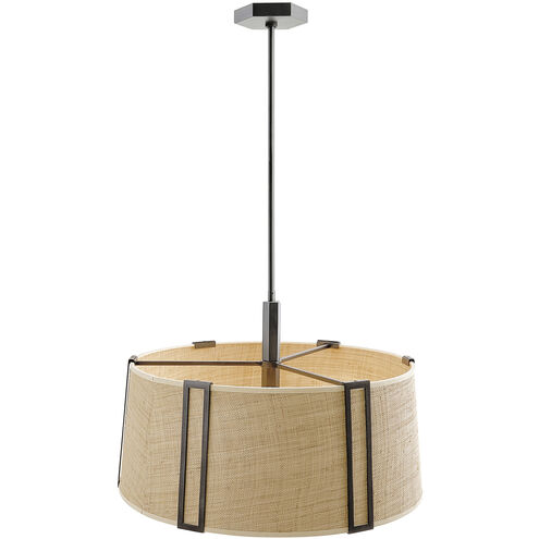 Amida 3 Light 28.5 inch English Bronze Pendant Ceiling Light