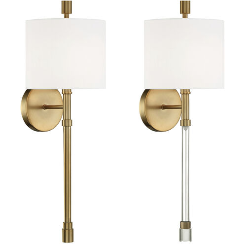 Rachel 1 Light 8 inch Vibrant Gold Sconce Wall Light