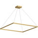Piazza LED 47.25 inch Brushed Gold Pendant Ceiling Light