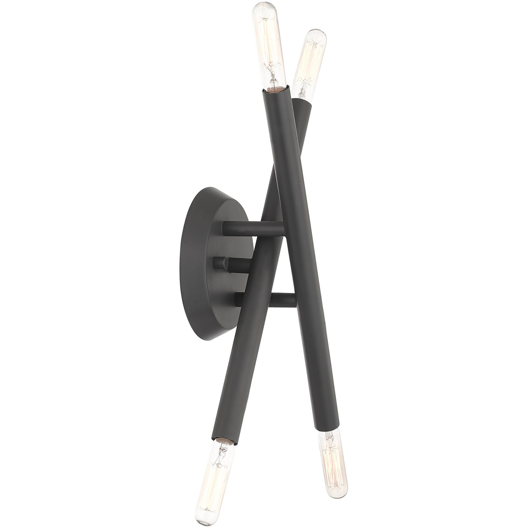 Soho 4 Light 6 inch Scandinavian Gray Sconce Wall Light