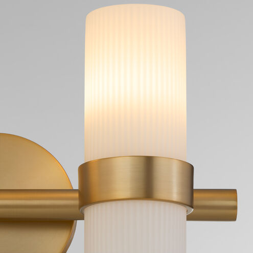 Sojourn 2 Light 15.25 inch Brushed Brass Vanity Light Wall Light