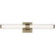 Laurene LED 26.5 inch Champagne Bronze Linear Bath Bar Wall Light, Medium
