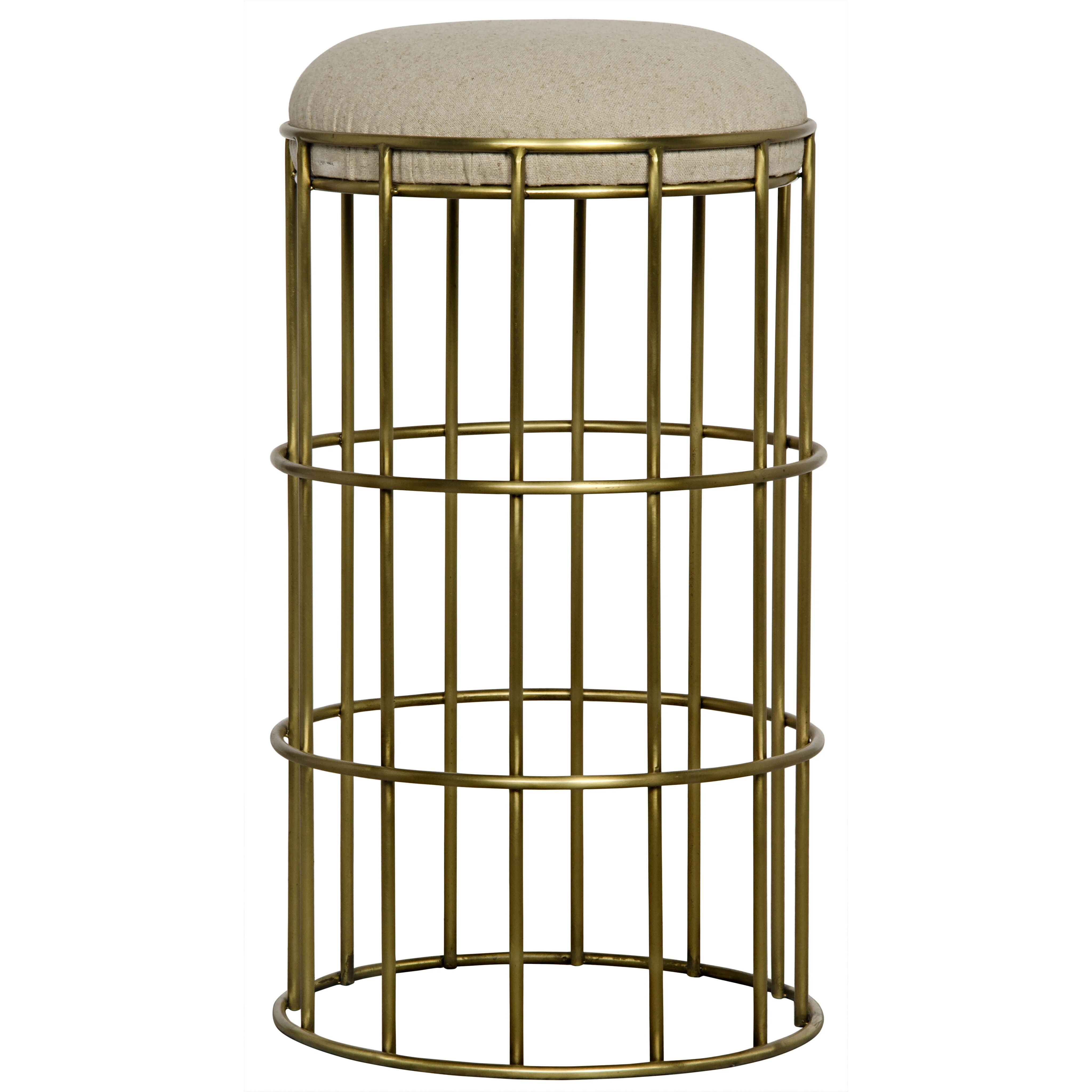 Ryley 23.5 inch Antique Brass Counter Stool