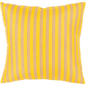 Finn 20 inch Khaki, Bright Yellow Pillow Cover