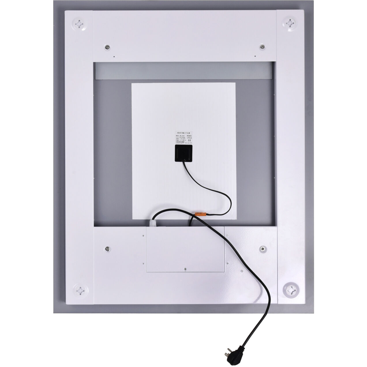 Abigail 36 X 29.5 inch Matte White Mirror, Rectangle