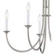 Meadowview 5 Light 28 inch Brushed Nickel Chandelier Ceiling Light
