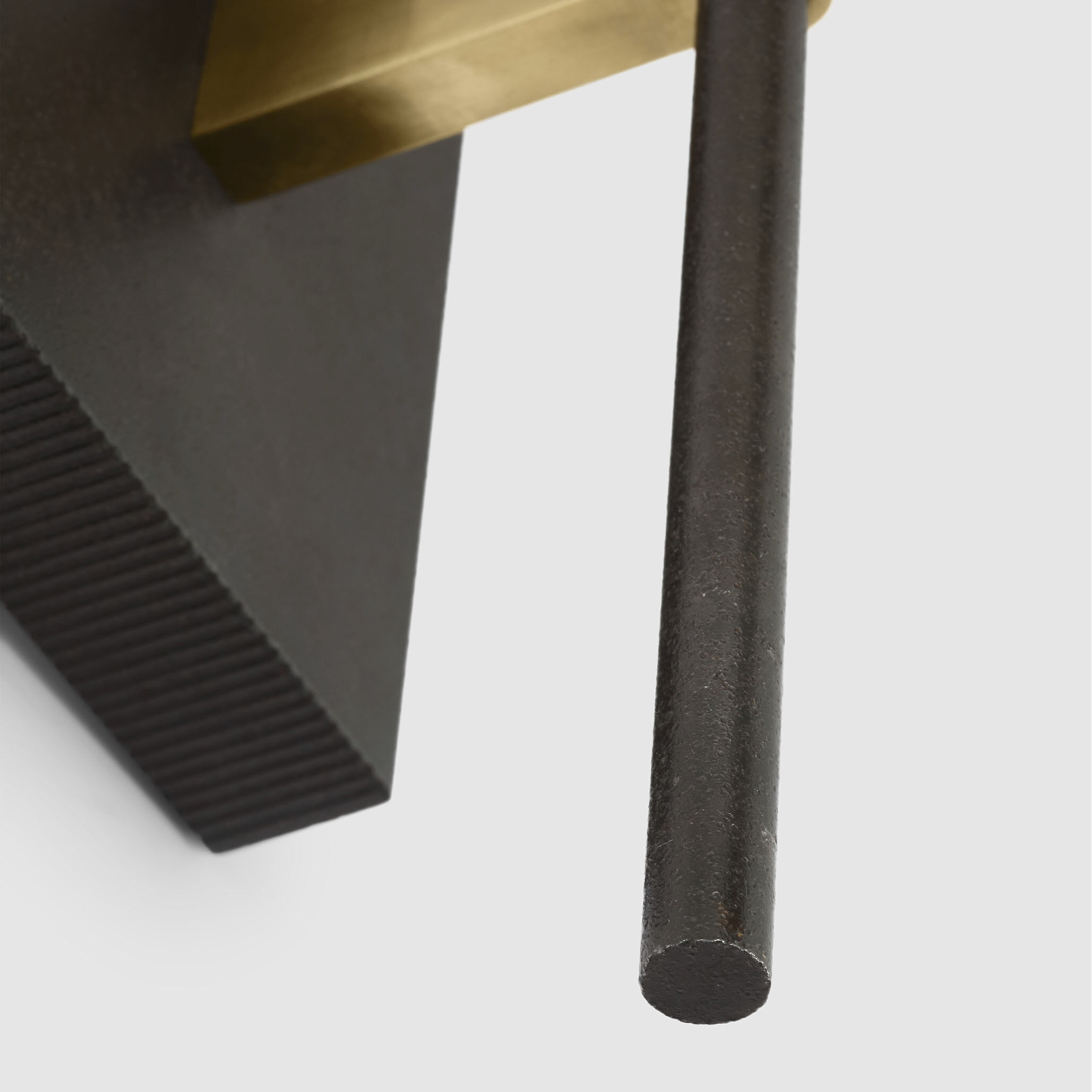 Ray Booth Beza LED 5.25 inch Warm Iron and Antique Brass Tail Sconce Wall Light, Medium