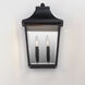 Sutton Place VX 2 Light 17 inch Black Outdoor Wall Mount