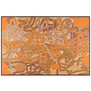 Teng Fei's Meandering Pathways 71 X 47.5 inch Oils and Original Art