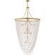 Myra 18 Light 48 inch Distressed Brass Chandelier Ceiling Light