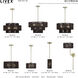 Acordia 6 Light 23 inch Antique Brass Pendant Chandelier Ceiling Light