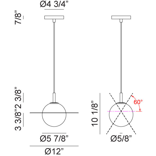 Saturn 1 Light 12 inch Black and Opal Pendant Ceiling Light in Black and Opal Glass