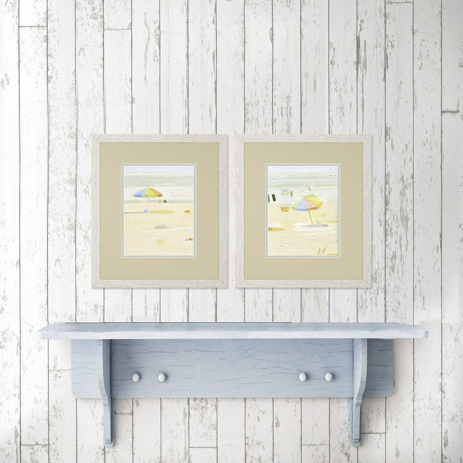 Waterside Green and Blue Framed Art, Propac