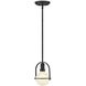 Somerset 1 Light 6.25 inch Black Semi-flush Mount Ceiling Light