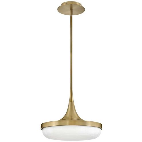 Elsa LED 14 inch Lacquered Brass Pendant Ceiling Light, Semi-Flush Mount
