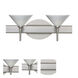 Kona LED 15 inch Satin Nickel Vanity Lighting Wall Light