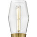 Livie LED 5 inch Lacquered Brass Sconce Wall Light