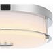 Kolson 1 Light 12 inch Chrome Flush Mount Ceiling Light