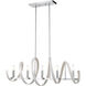 Venue 5 Light 36 inch Chrome Linear Chandelier Ceiling Light